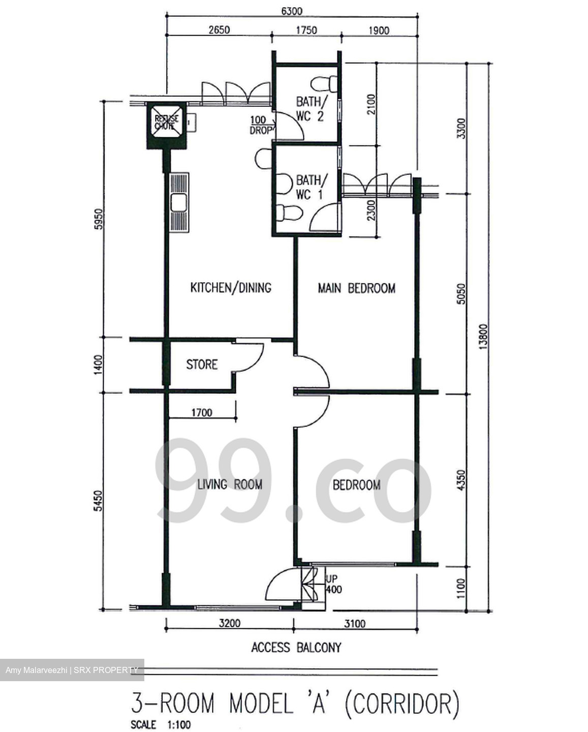 Blk 414 Bukit Batok West Avenue 4 (Bukit Batok), HDB 3 Rooms #564042581